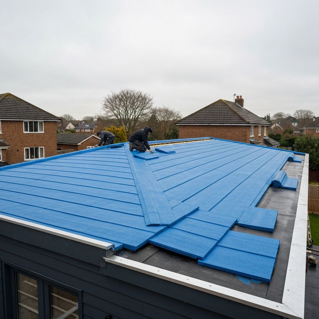 Professional flat roof installation